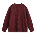Mens Cable Knit Cardigan Sweater