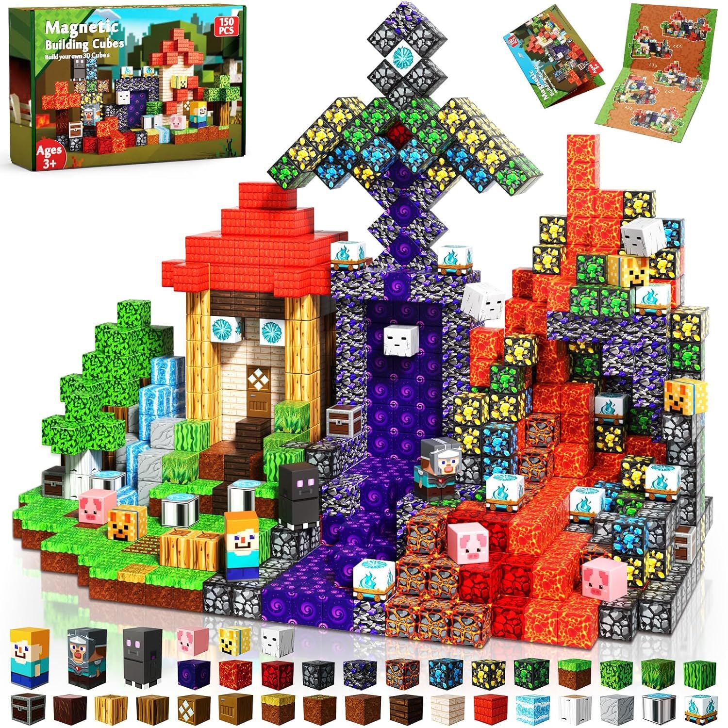 Magnetic Building Blocks Themed Sets for Kids