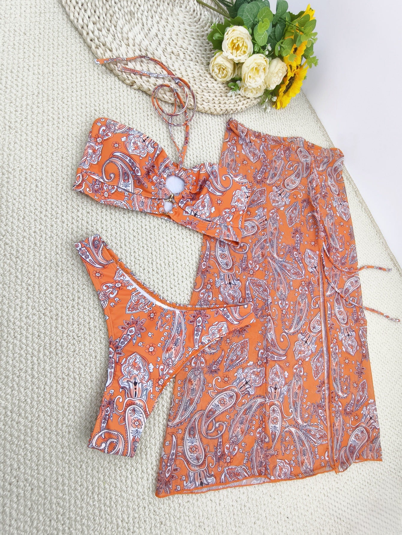 Women's Bikini with Cover-Up and Skirt