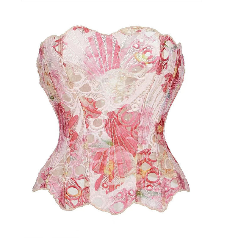 Elegant Lace Double-Layer Corset