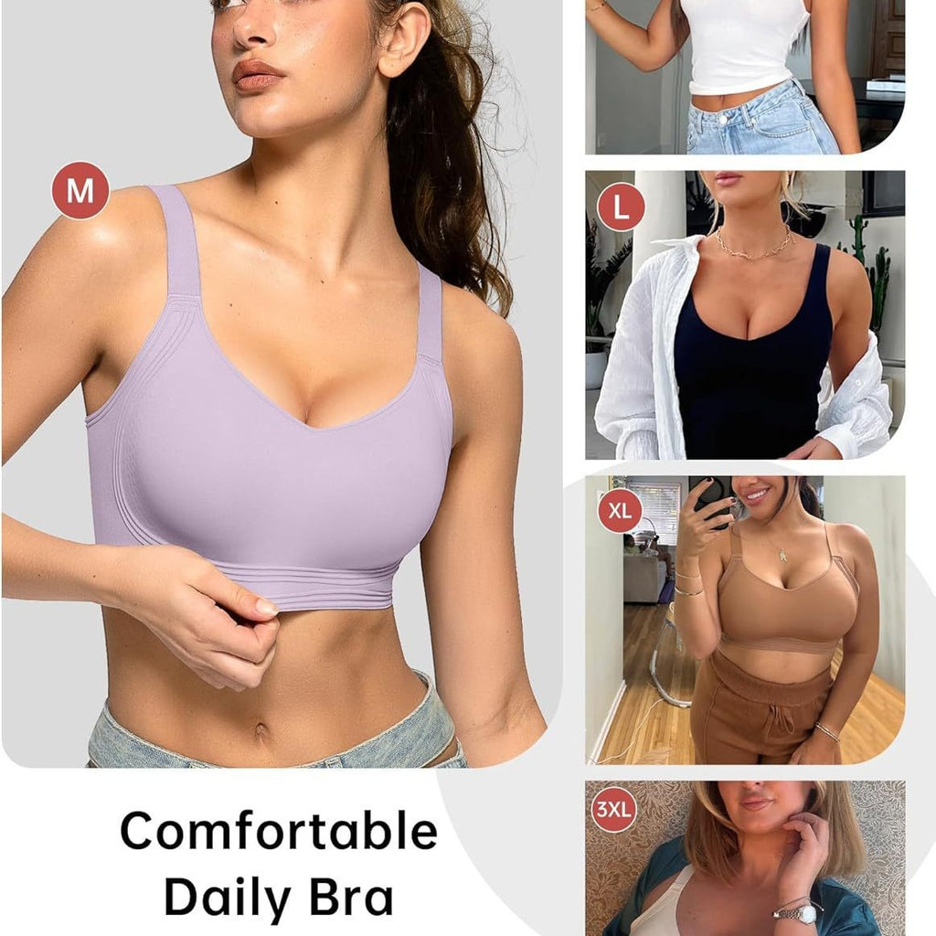 Womens Seamless Wireless Comfort Bra