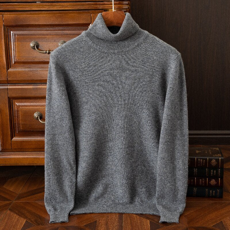 Mens Pure Wool Knit Sweater