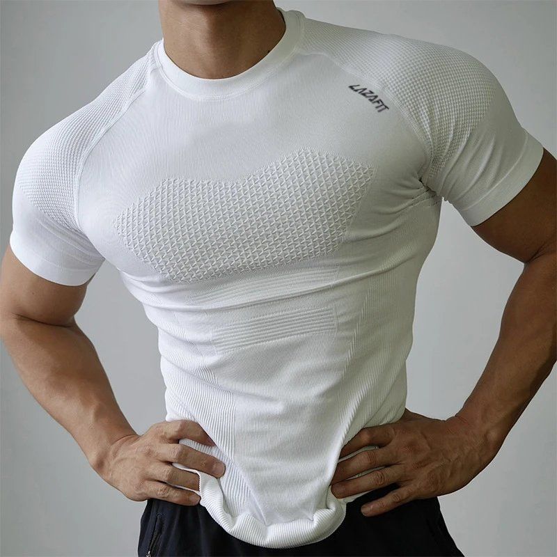 Mens Quick-Dry Compression Workout T-Shirt