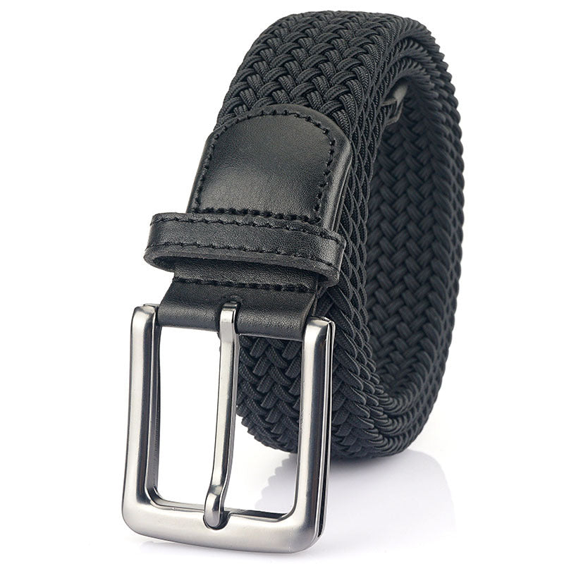 Elastic Pin Buckle Canvas Belt for Men