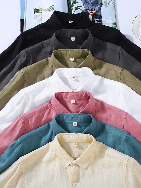 Premium Pure Linen Mens Casual Shirt