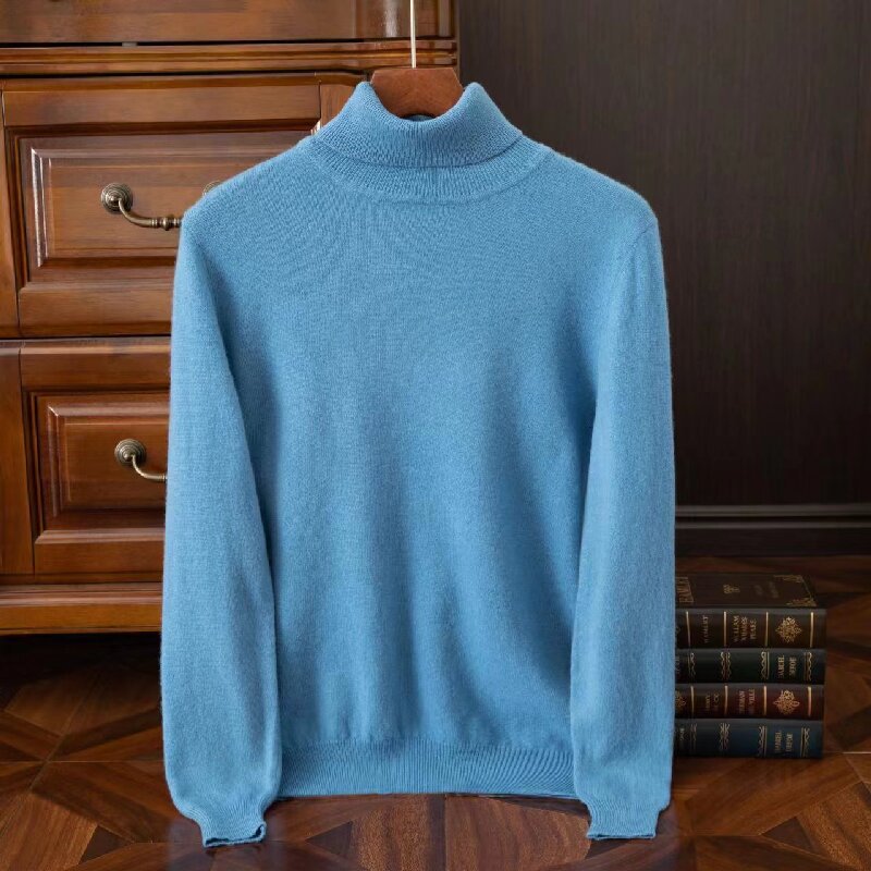 Mens Pure Wool Knit Sweater