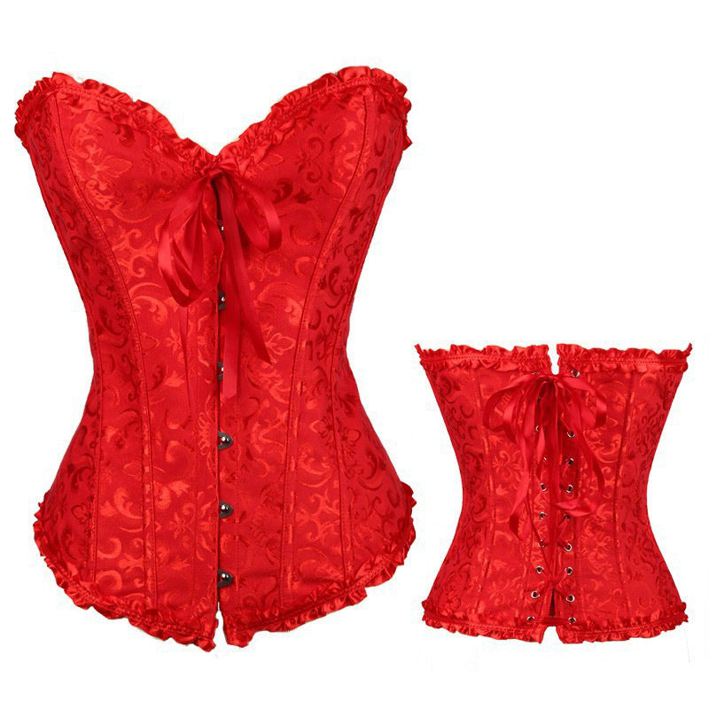 Adjustable Lace-up Corset Top