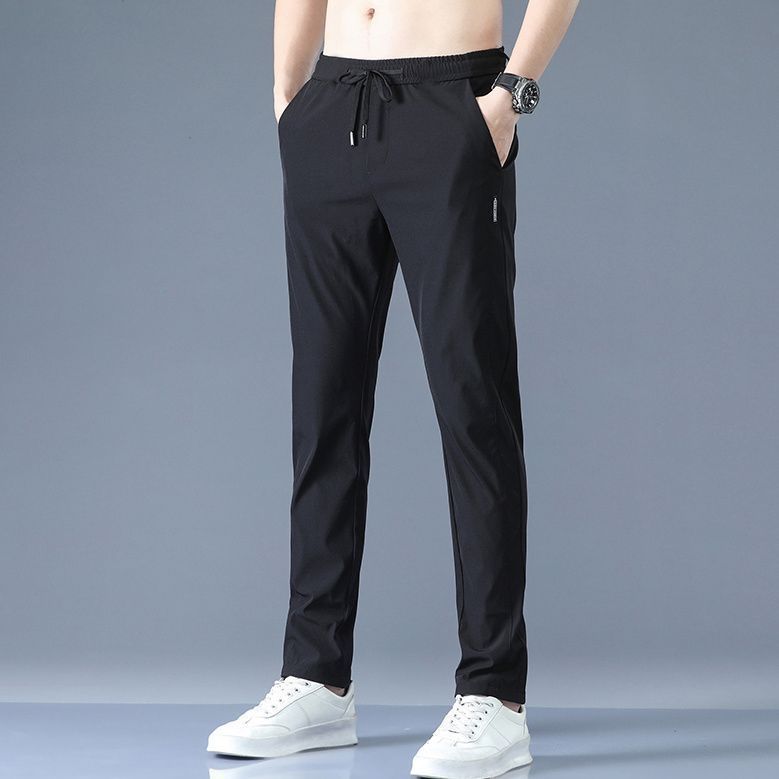 Mens Ice Silk Casual Trousers