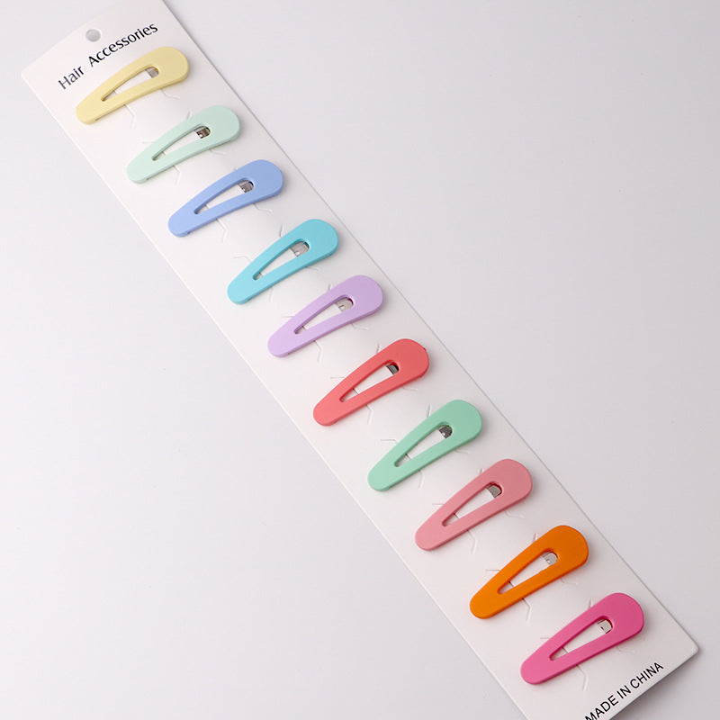 Pack Of 10 Color Kids Hair Clips Nordic Color