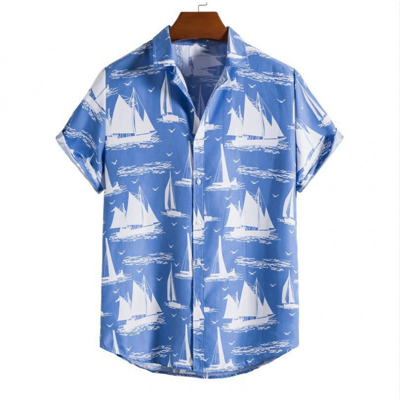 Mens Floral Print Casual Shirt