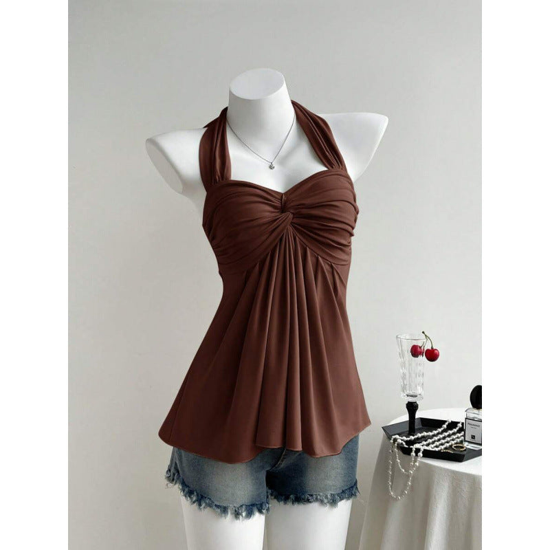 Womens Twist Backless Vest