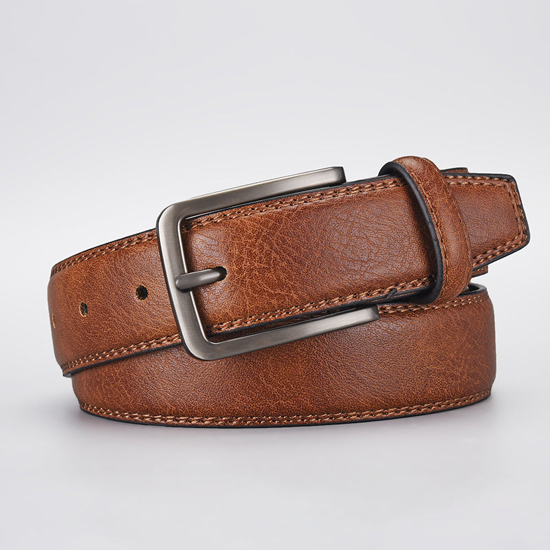 Classic Pin Buckle Mens Belt