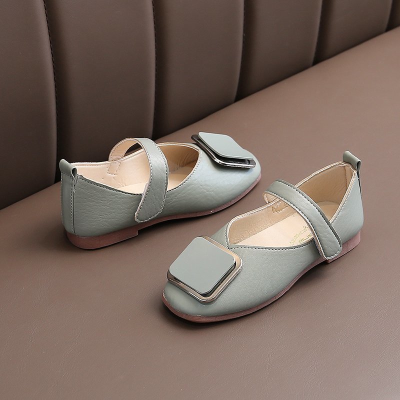 All-match Retro Soft-soled Girls Small Leather Shoes