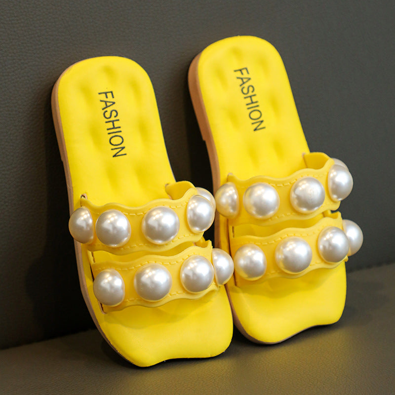 Fashion Personalized Girls' Pearl Sandals
