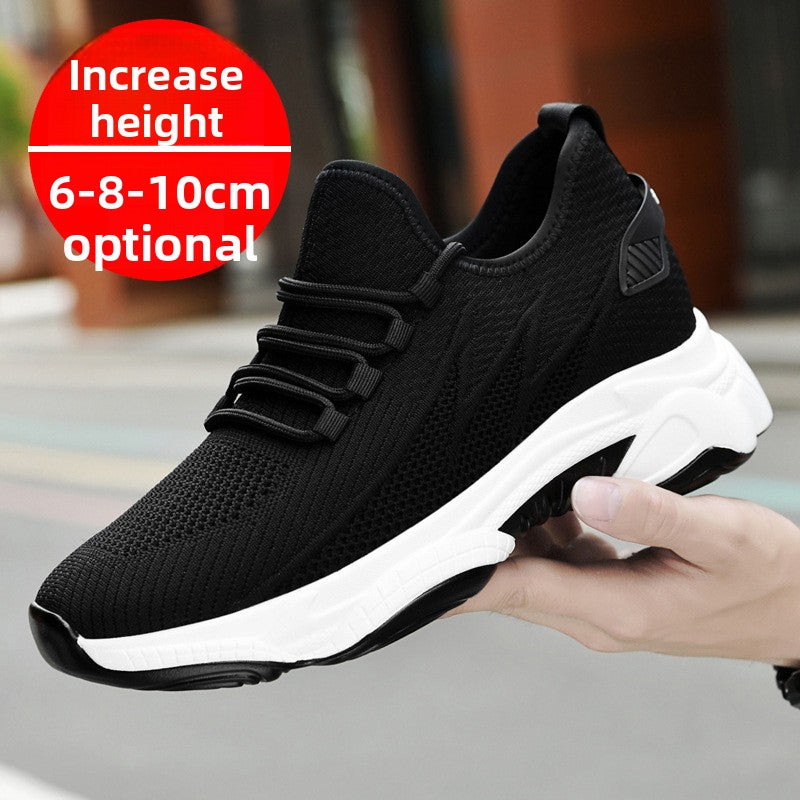 Mens Height Increasing Casual Sports Shoes
