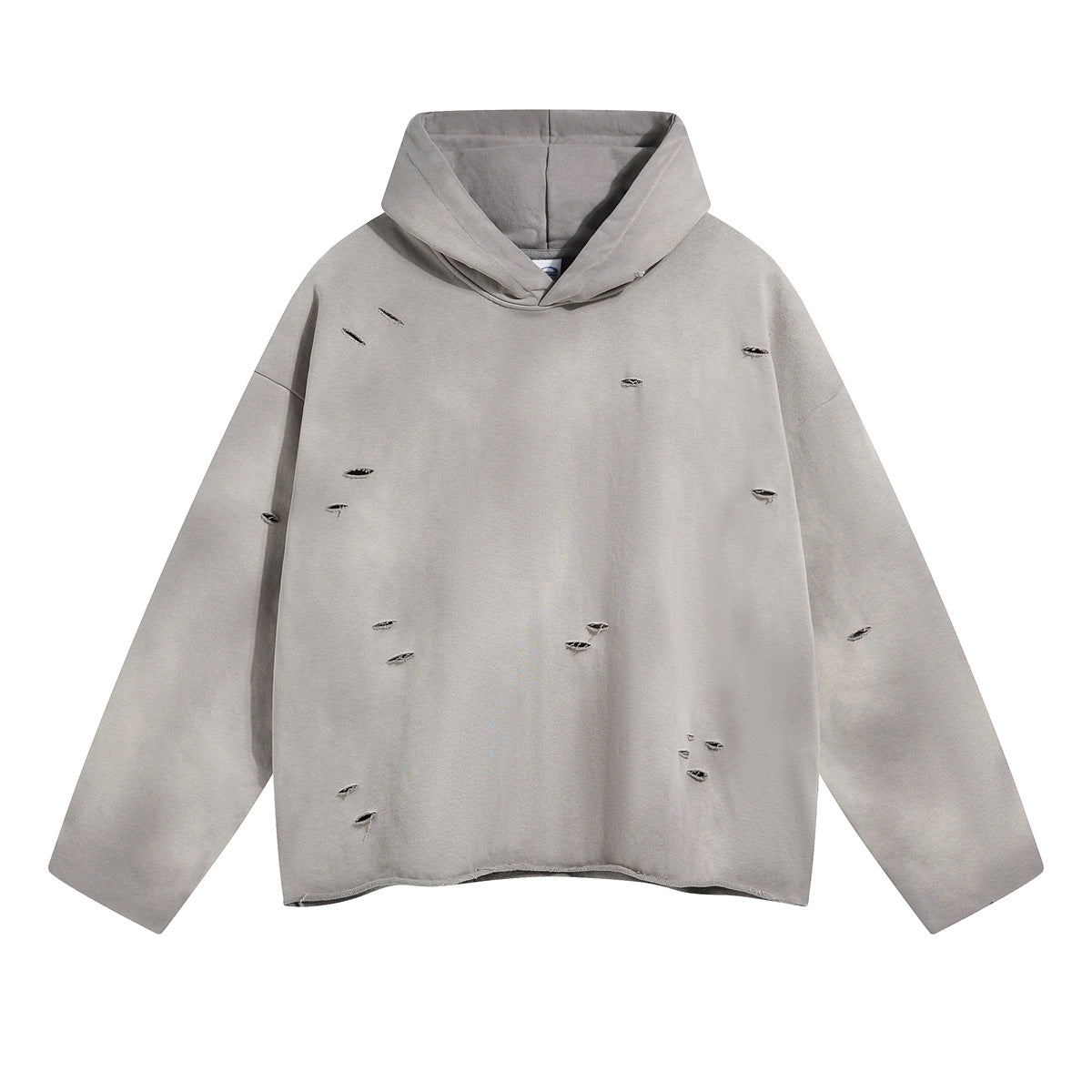 Gradient Hooded Cotton Sweatshirt
