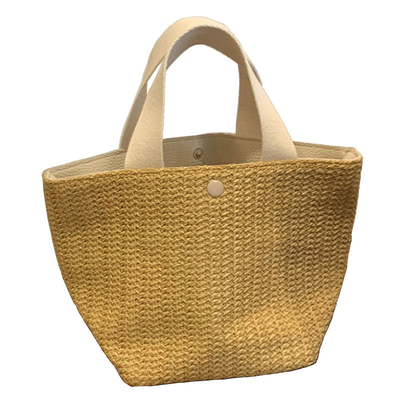Beach Women Bohemian Summer Woven Rattan Shoulder Handbag Bags For Women
