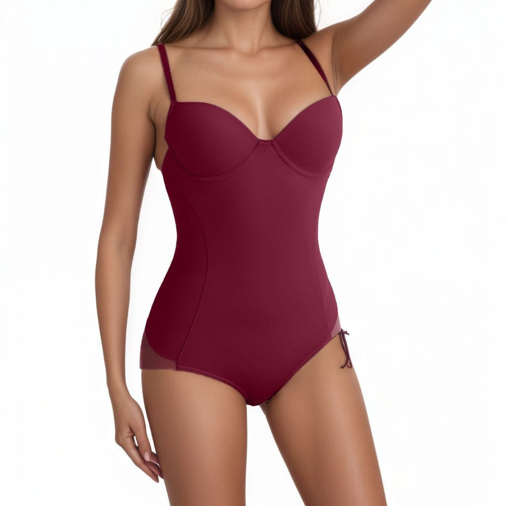 Adjustable Shapewear Bodysuit with Built-In Bra