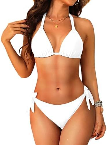 Women's Halter Bikini Set Two Piece Triangle Swimsuit