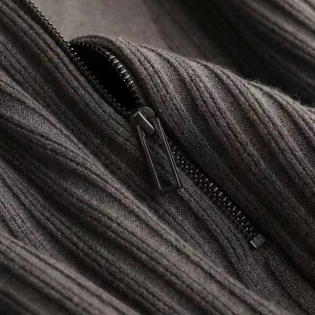 Men's Lapel Knit Polo Shirt