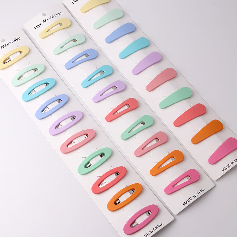 Pack Of 10 Color Kids Hair Clips Nordic Color