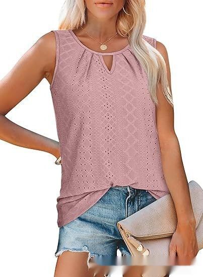 Womens Loose-fitting Casual Sleeveless Top