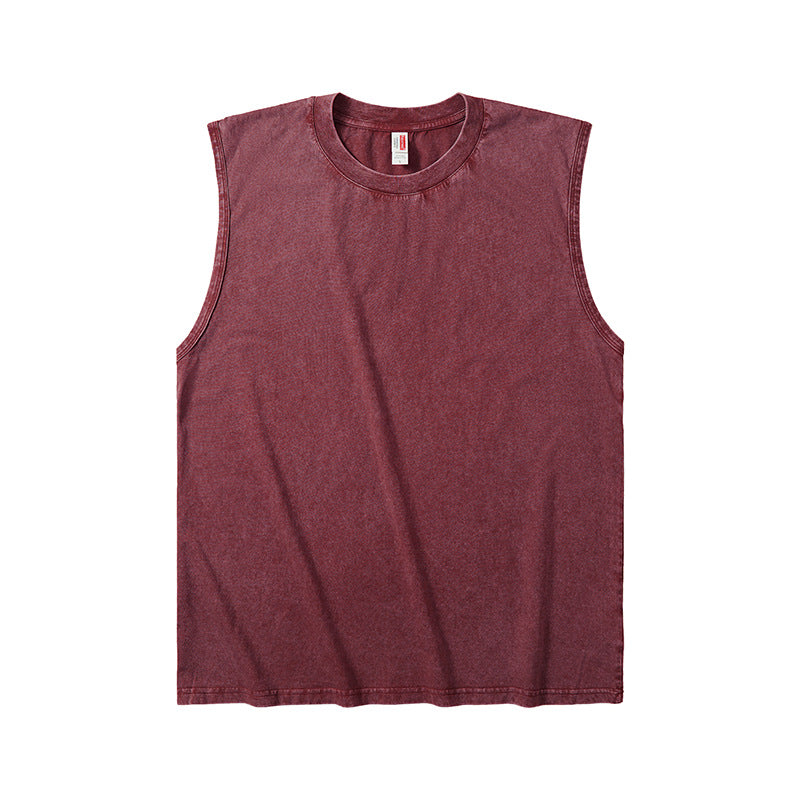 Mens Cotton Batik Washed Vest