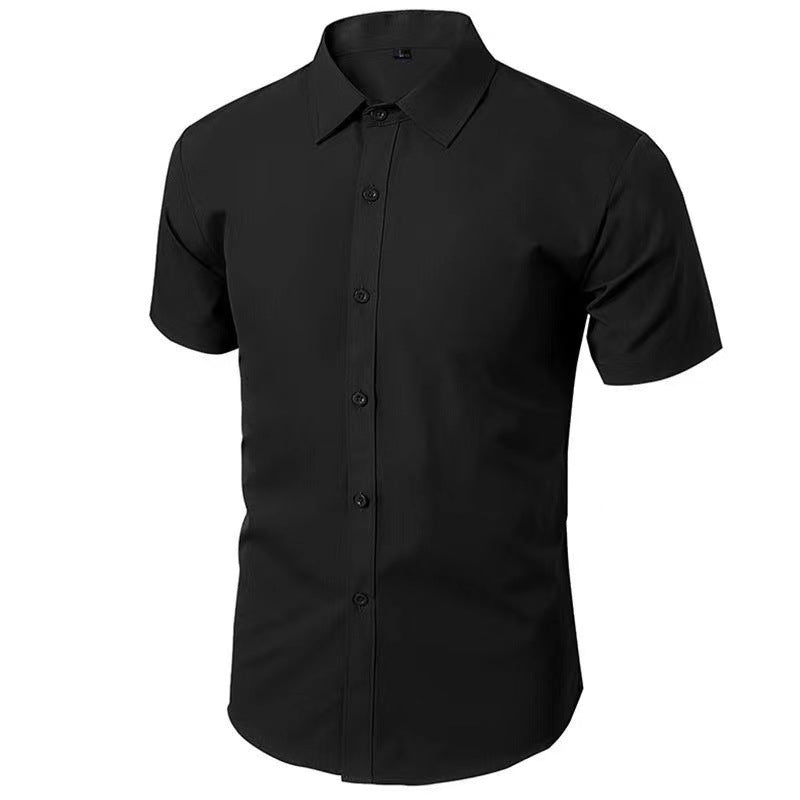 Mens Long Sleeve Solid Color Shirt