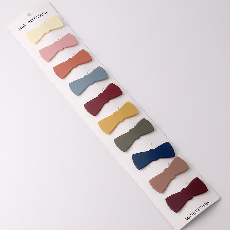 Pack Of 10 Color Kids Hair Clips Nordic Color