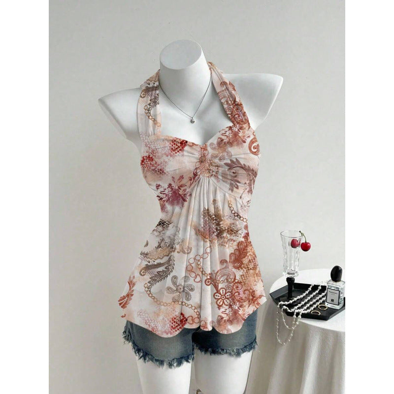 Womens Twist Backless Vest