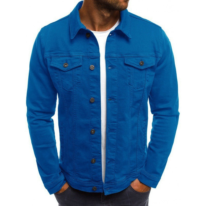 Slim Fit Denim Jacket for Men
