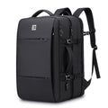 Square travel backpack for men
