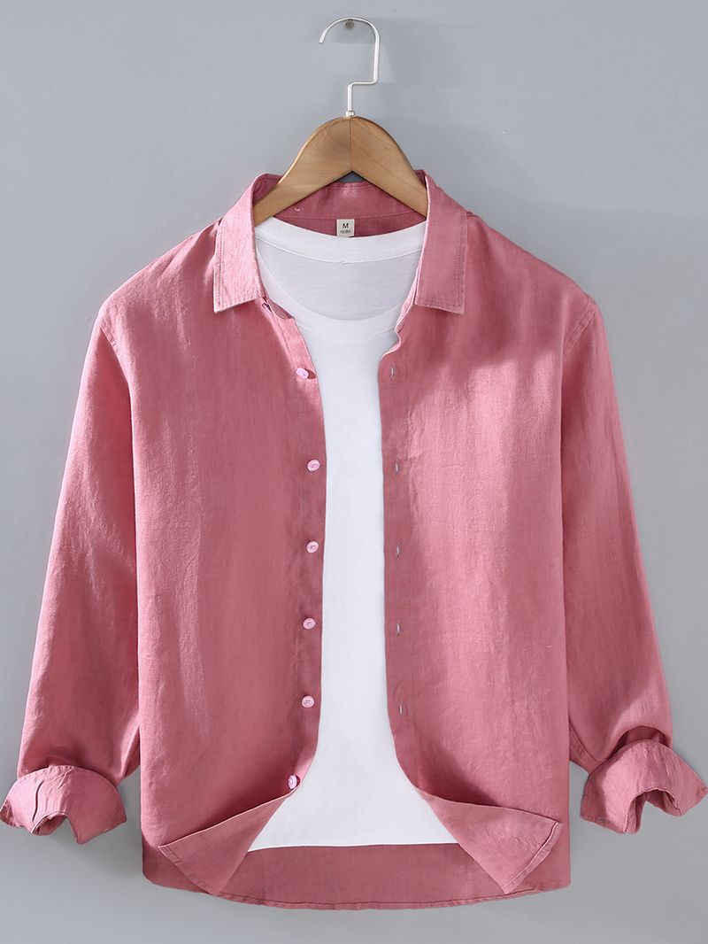 Premium Pure Linen Mens Casual Shirt