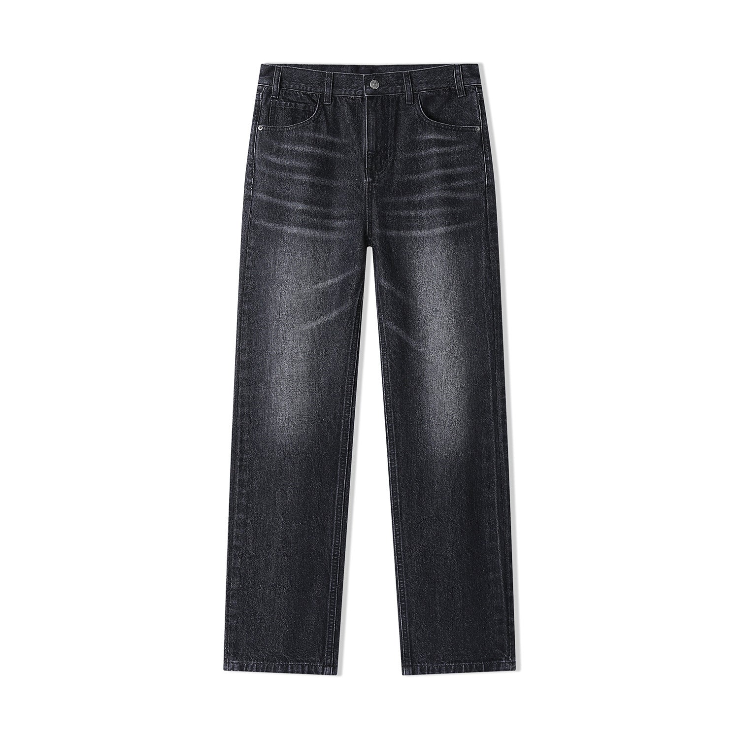Mens Summer Elastic Straight Leg Jeans