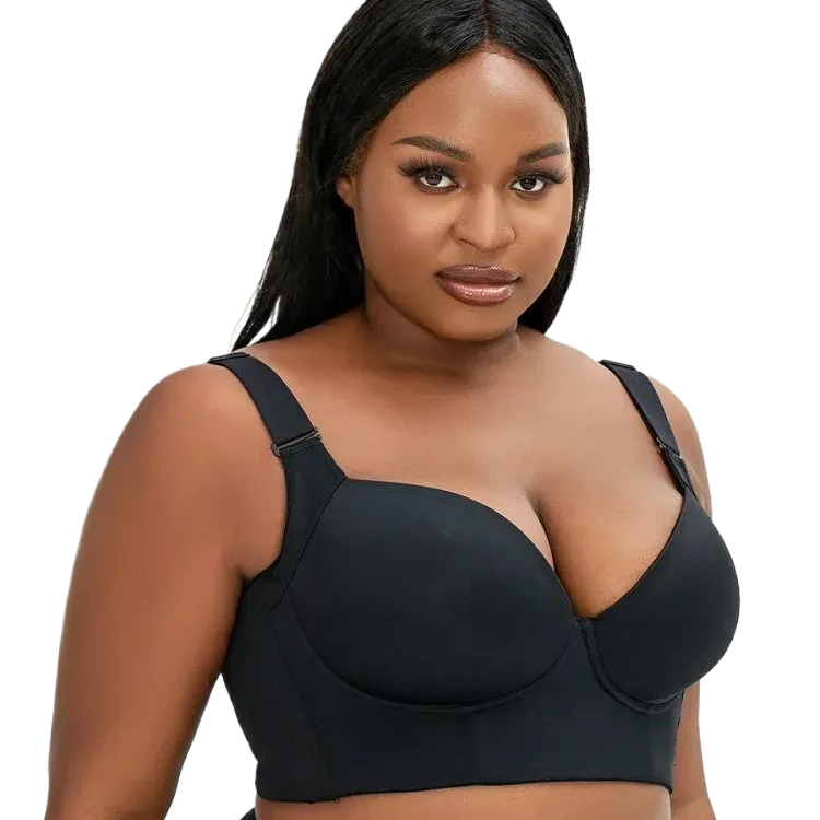 Slanting motion beauty back deep V bra