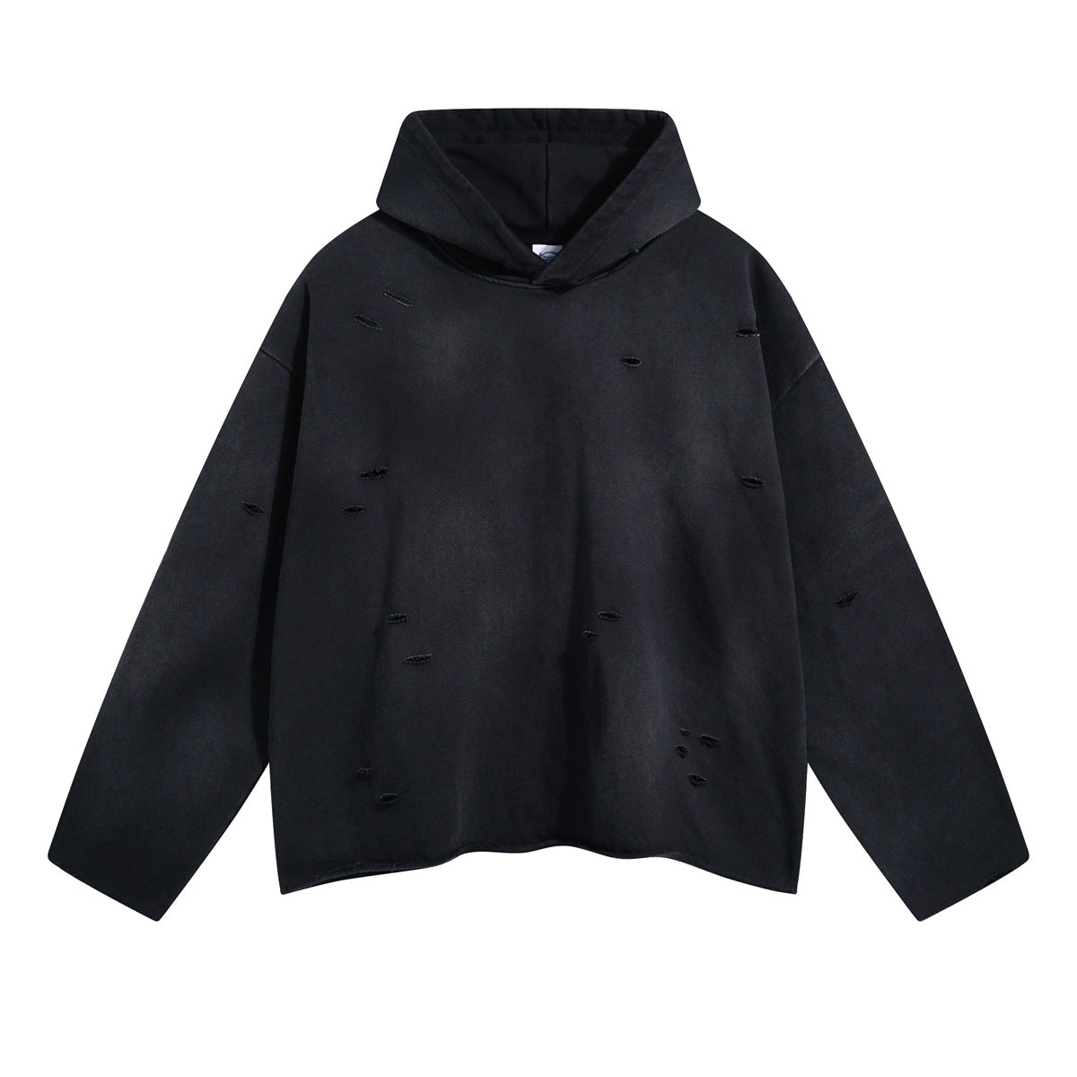 Gradient Hooded Cotton Sweatshirt