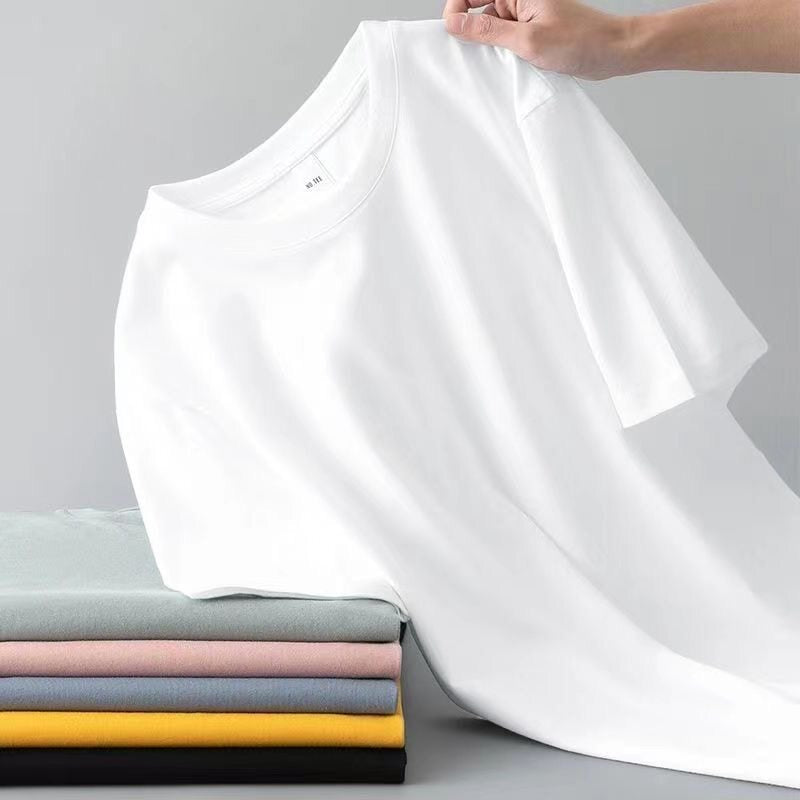 Pure Cotton Round Neck Short Sleeve T-Shirt