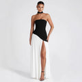 Women's Tube Top Slit Long Dress