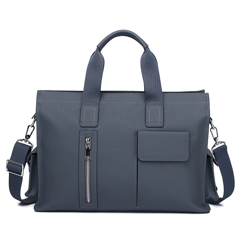 Genuine Leather Business Briefcase for Men