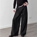 Men's Pleated Wide-Leg Casual Trousers
