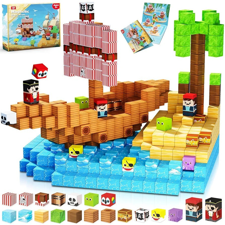 Magnetic Building Blocks Themed Sets for Kids