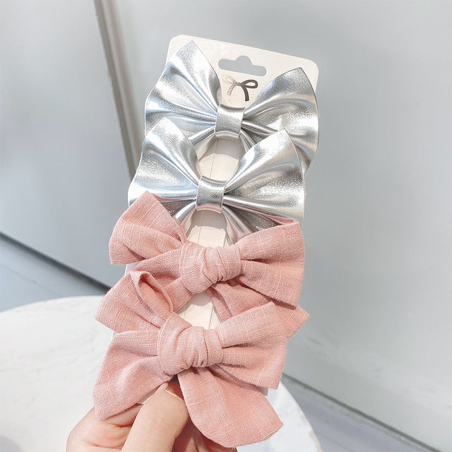 4 Pieces Set Of Fashionable And Sweet Hair Clips