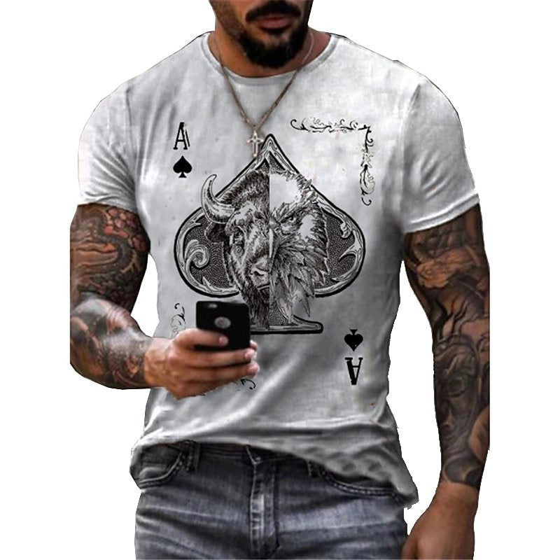 Skull Print Mens T-shirt