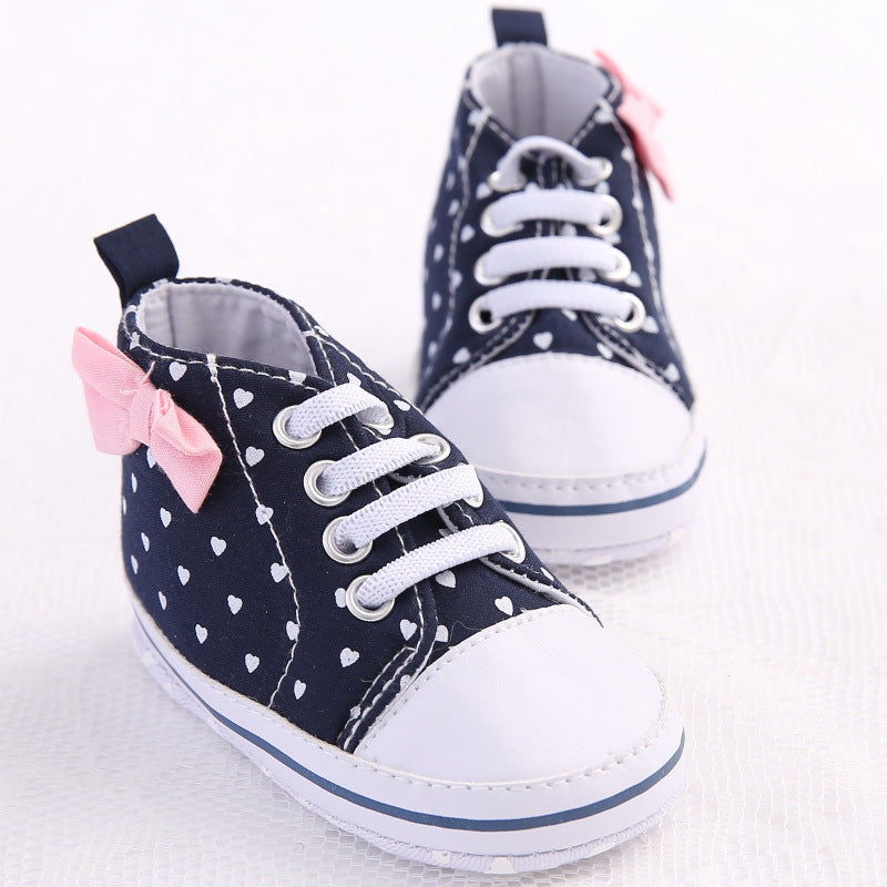Baby Girls' High-top Soft-soled Toddler Shoes