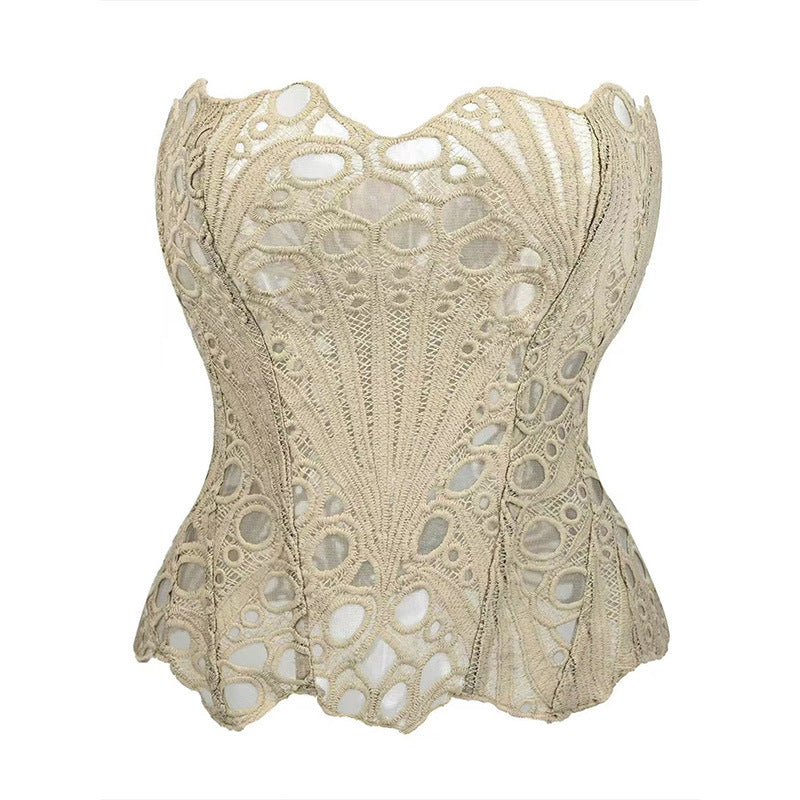 Elegant Lace Double-Layer Corset