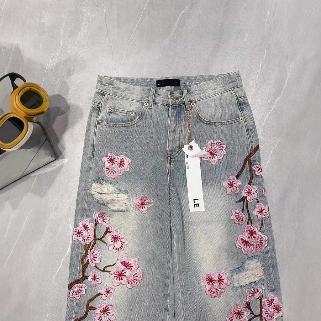 Embroidered jeans