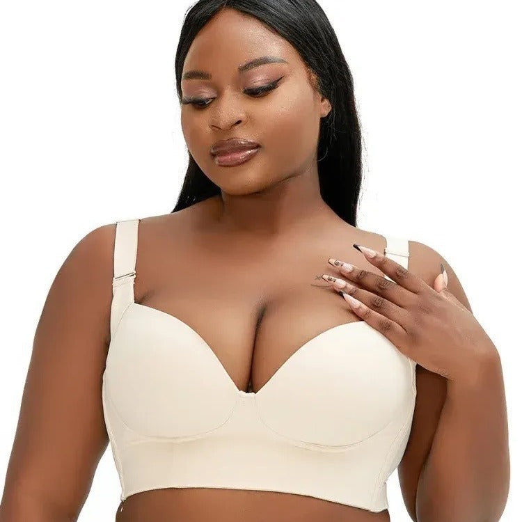 Slanting motion beauty back deep V bra