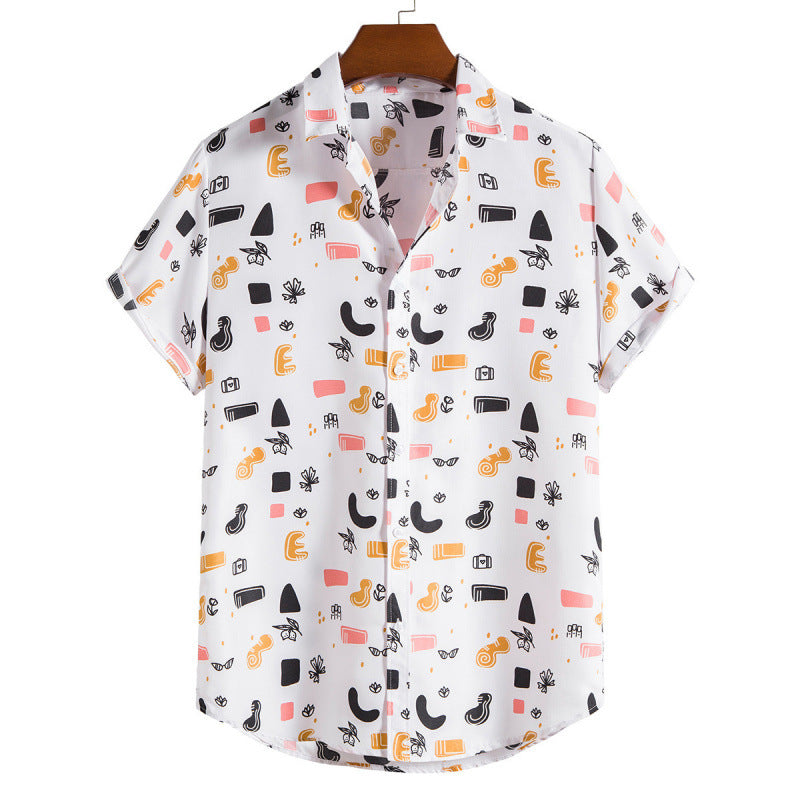 Mens Floral Print Casual Shirt