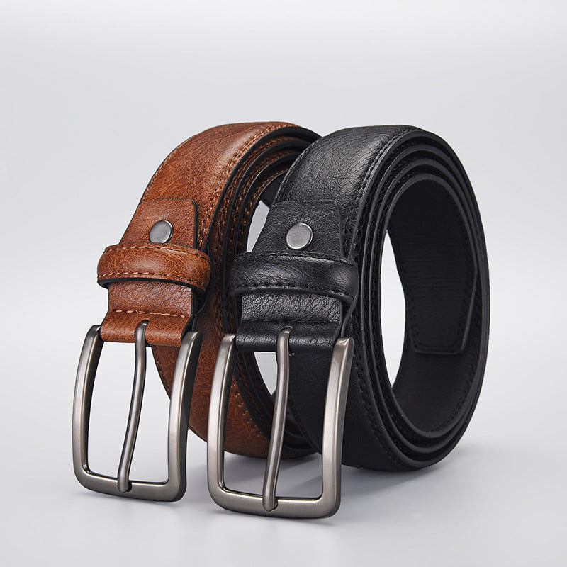 Classic Pin Buckle Mens Belt
