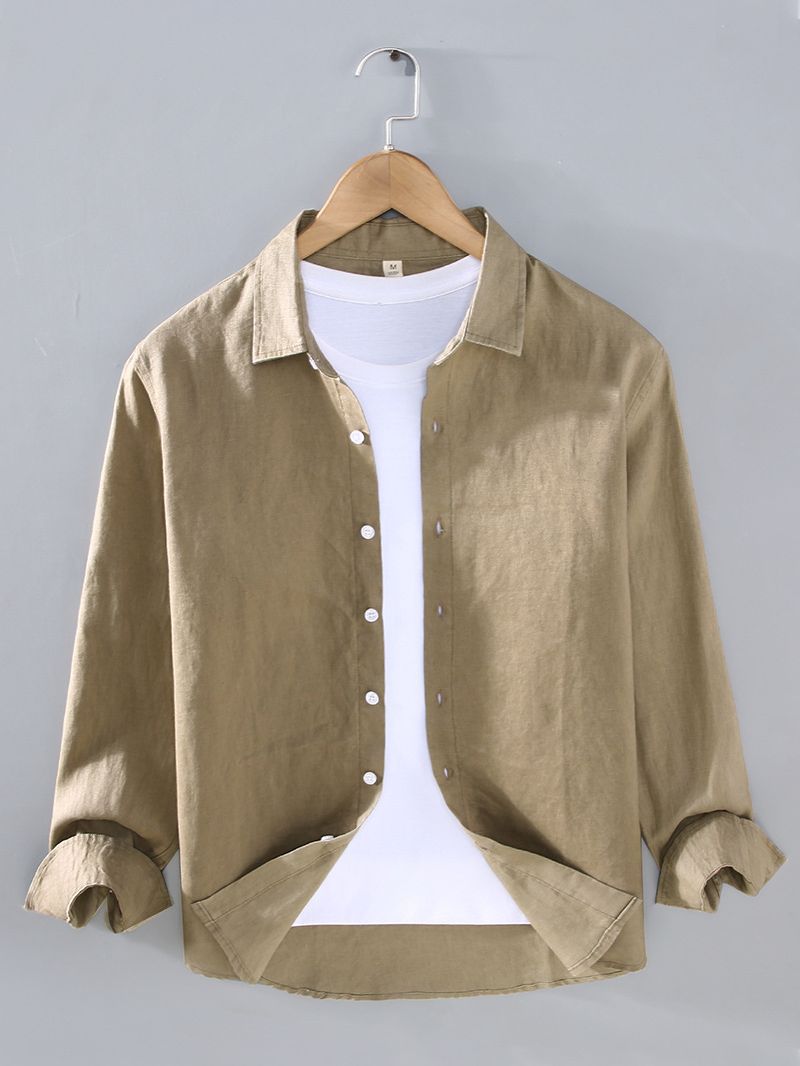 Premium Pure Linen Mens Casual Shirt